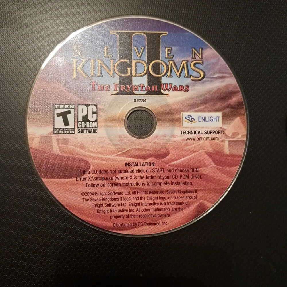 Seven Kingdoms II: The Fryhtan Wars PC Game Windows Microsoft 2000